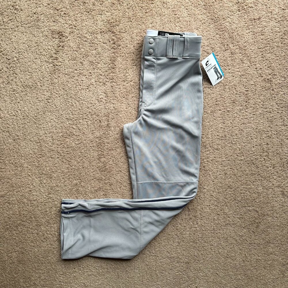 Champro Baseball Pants Youth XL NWT 29x29 Grey No Pockets Polyester